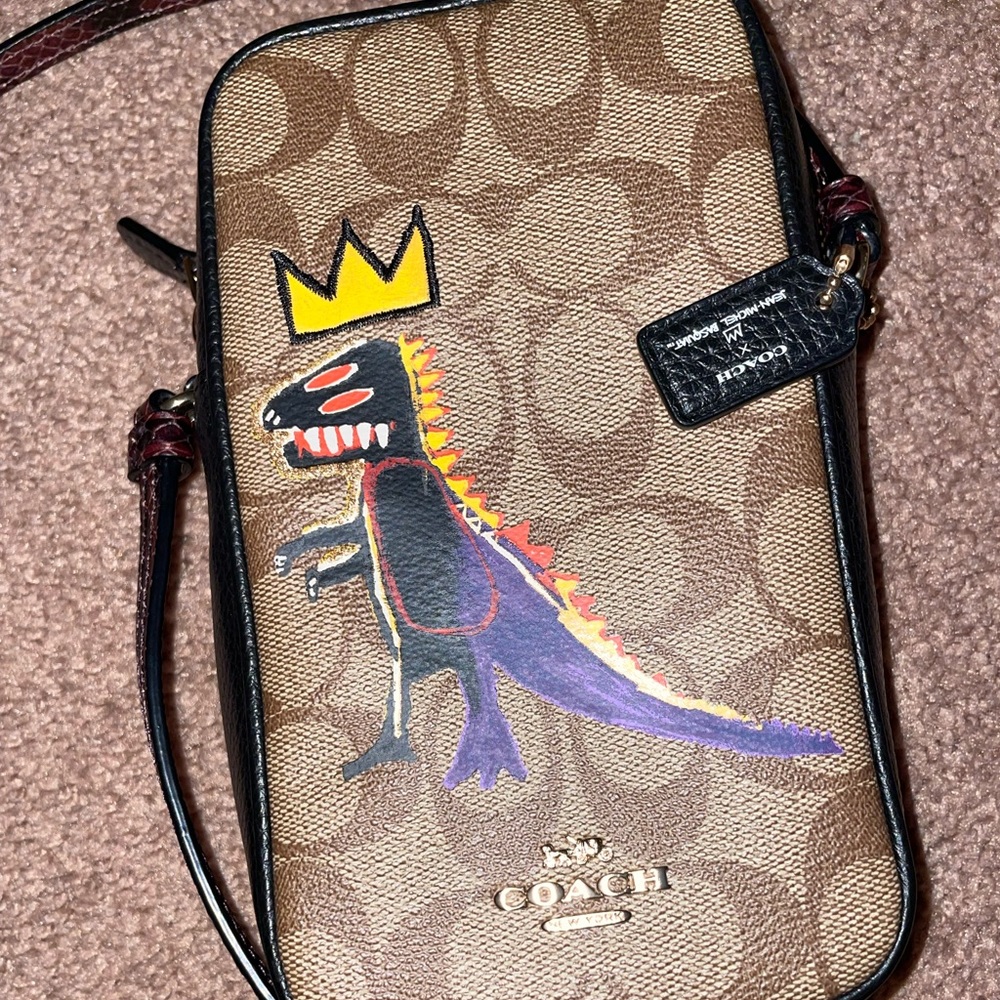Coach dinosaur shoulder bag